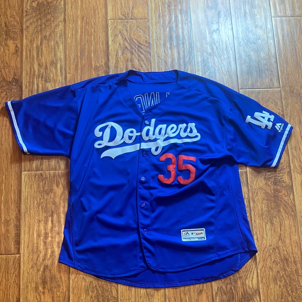 Majestic Cody Bellinger size 56 Blue Dodgers Jersey with Red Accents
